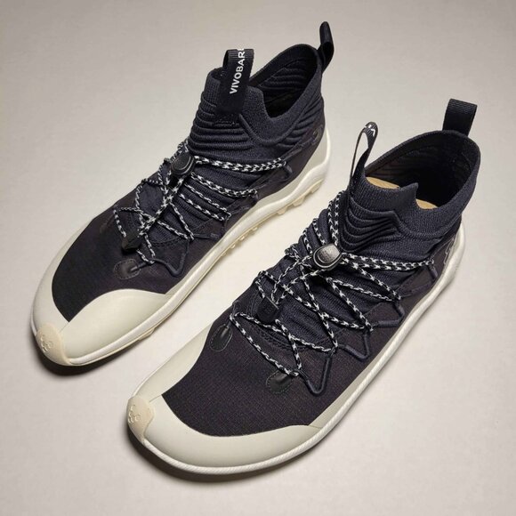 Vivobarefoot Primus Trail Flow Mid Womens in Obsidian - Picture 4 of 14